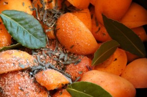 Apricots and tarragon